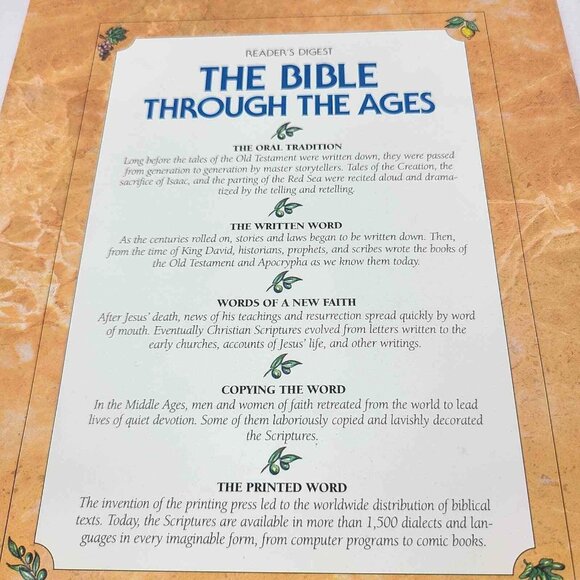 Reader's Digest The Bible Through the Ages Hardcover Book (1996) - Picture 5 of 12